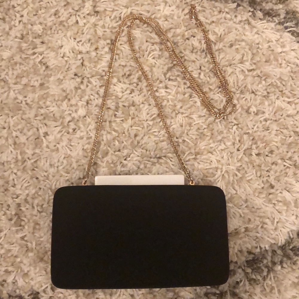 Black Velvet Clutch Handbag